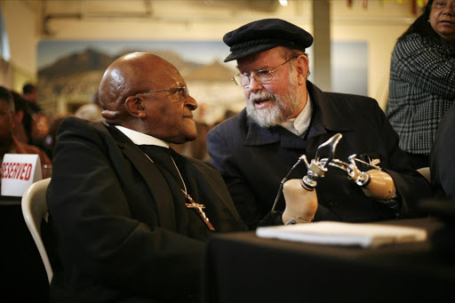 Fr Michael Lapsley with Desmond Tutu