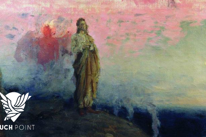 The Temptation of Christ Touchpoint, painting of Christ by Ilya Repin