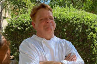 Culinary Teach-in with Chef Karl, picture of smiling Karl Schwirian at Spirit in the Desert Retreat Center