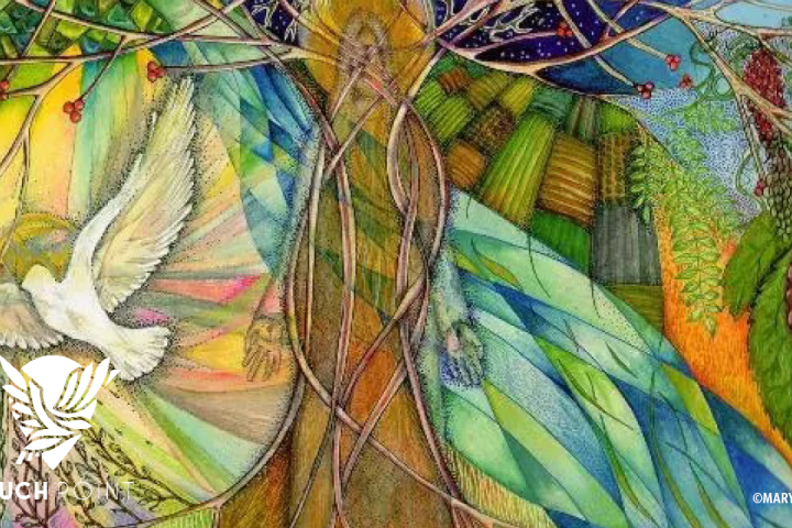 In whom we live and move and have our being Touchpoint, Detail from Tree of Life, © Mary Fleeson