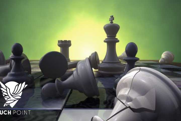 Touchpoint: Who is your king? Image of a chess board with only the king still standing